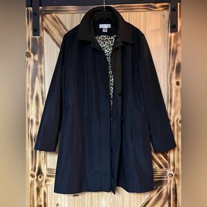 EUC Preston & York Insulated Trench Coat Black L